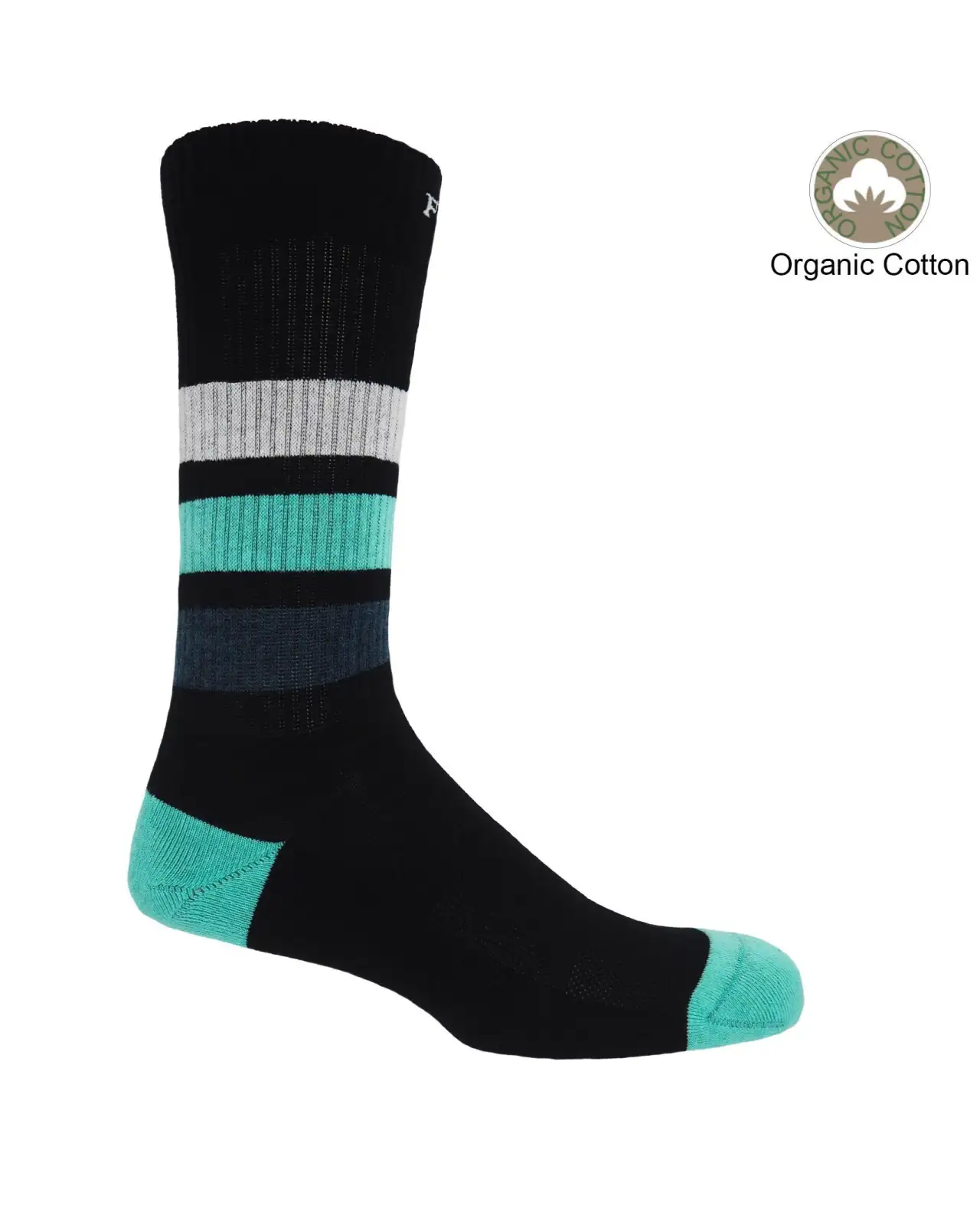 Men PEPER HAROW Striped Organic Mens Sport Socks - Black £16.00