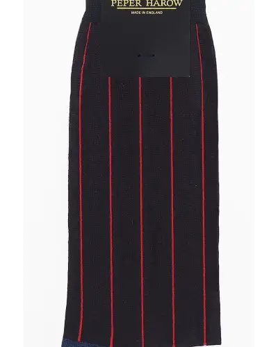 Men PEPER HAROW Pin Stripe Mens Socks - Black £16.00