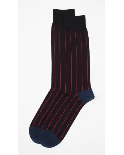 Men PEPER HAROW Pin Stripe Mens Socks - Black £16.00