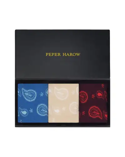 Women PEPER HAROW Paisley WomenS Trainer Socks Gift Box £27.00