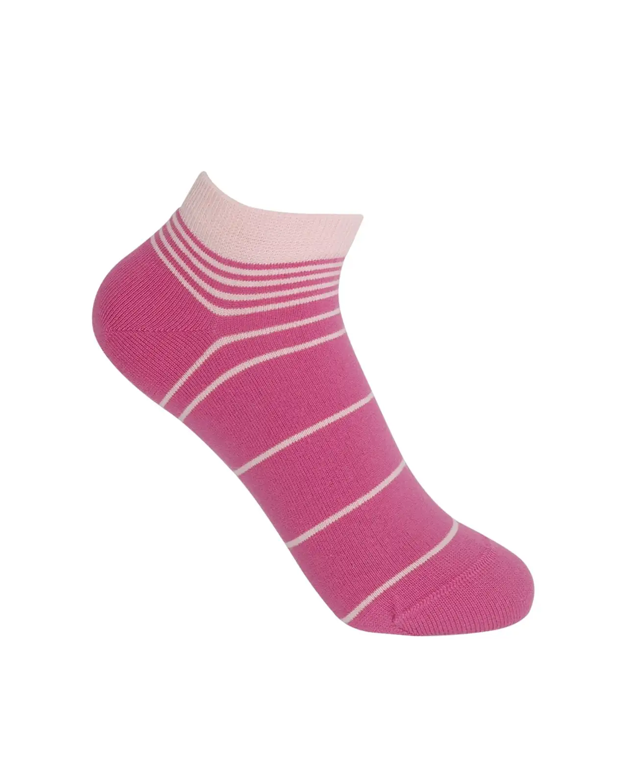 Women PEPER HAROW Retro Stripe Womens Trainer Socks - Pink £11.00