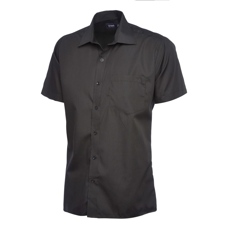 Shirts Uneek Clothing Mens Poplin Half Sleeve Shirt £27.00