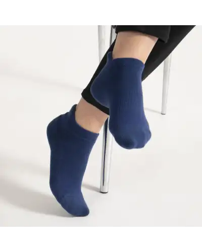 Women PEPER HAROW Organic Womens Trainer Sport Socks - Blue £11.00