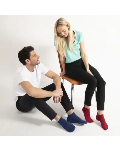 Men PEPER HAROW Organic Mens Trainer Sport Socks - Blue £14.00