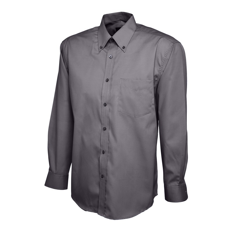 Shirts Uneek Clothing Mens Pinpoint Oxford Full Sleeve Shirt £33.00