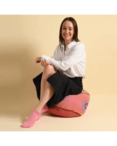 Women PEPER HAROW 4 Pack Essential Womens Trainer Socks - Sunset £28.00