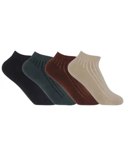 Women PEPER HAROW 4 Pack Essential Womens Trainer Socks - Stone £28.00
