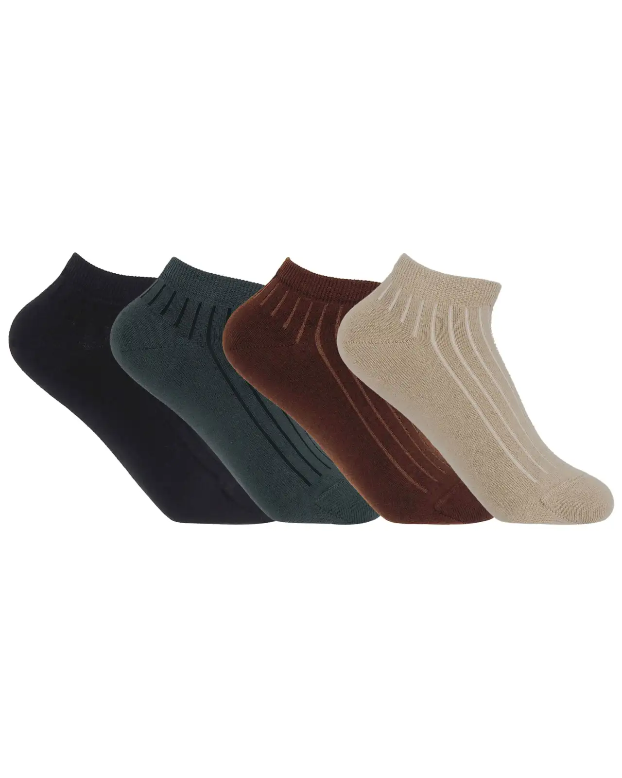 Women PEPER HAROW 4 Pack Essential Womens Trainer Socks - Stone £28.00