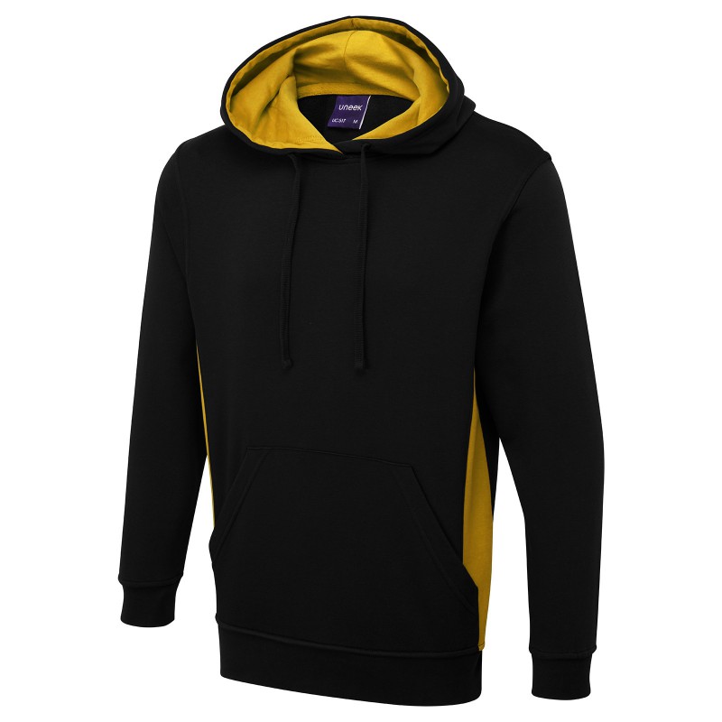 Sweatshirts Uneek Clothing Two Tone Hooded Sweatshirt £38.00