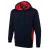 Sweatshirts Uneek Clothing Two Tone Hooded Sweatshirt £38.00