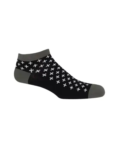 Men PEPER HAROW Crosslet Mens Trainer Socks - Black £13.00