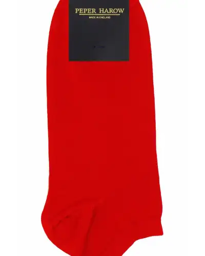 Men PEPER HAROW Classic Mens Trainer Socks - Red £13.00