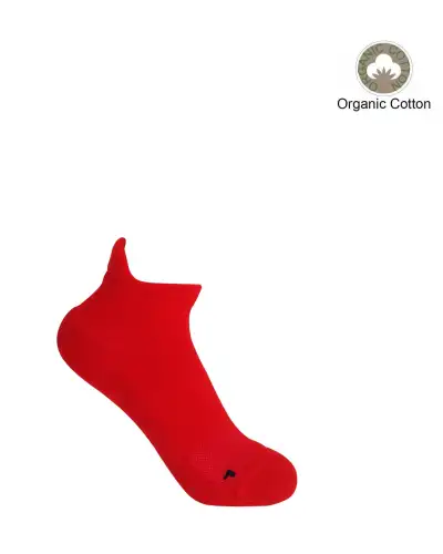 Women PEPER HAROW Organic Womens Trainer Sport Socks - Red £11.00