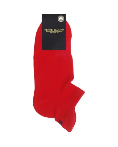 Women PEPER HAROW Organic Womens Trainer Sport Socks - Red £11.00