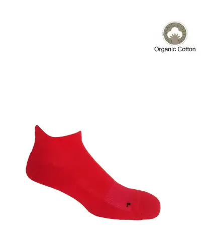 Men PEPER HAROW Organic Mens Trainer Sport Socks - Red £14.00