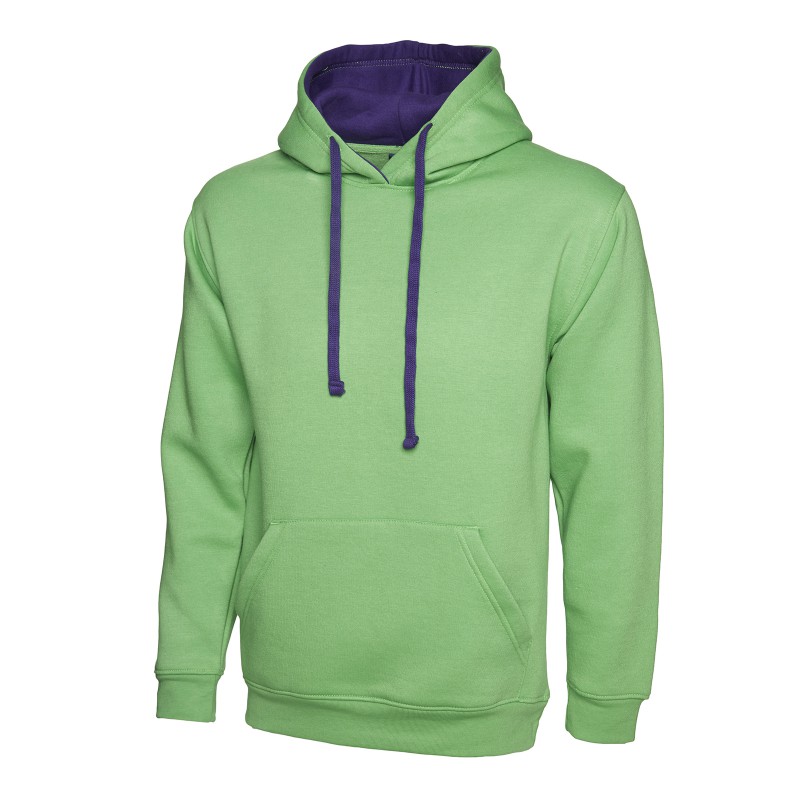 Sweatshirts Uneek Clothing Contrast Hooded Sweatshirt £34.00