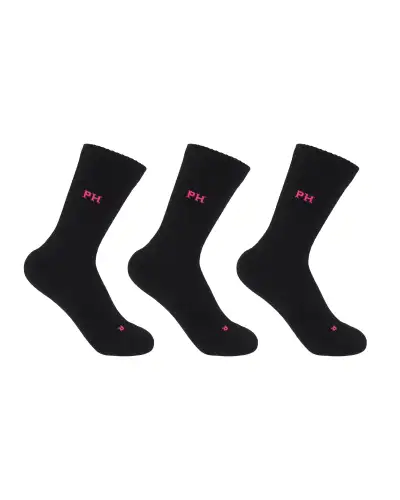 Women PEPER HAROW 3 Pack Essential Womens Sport Socks - Black £27.00