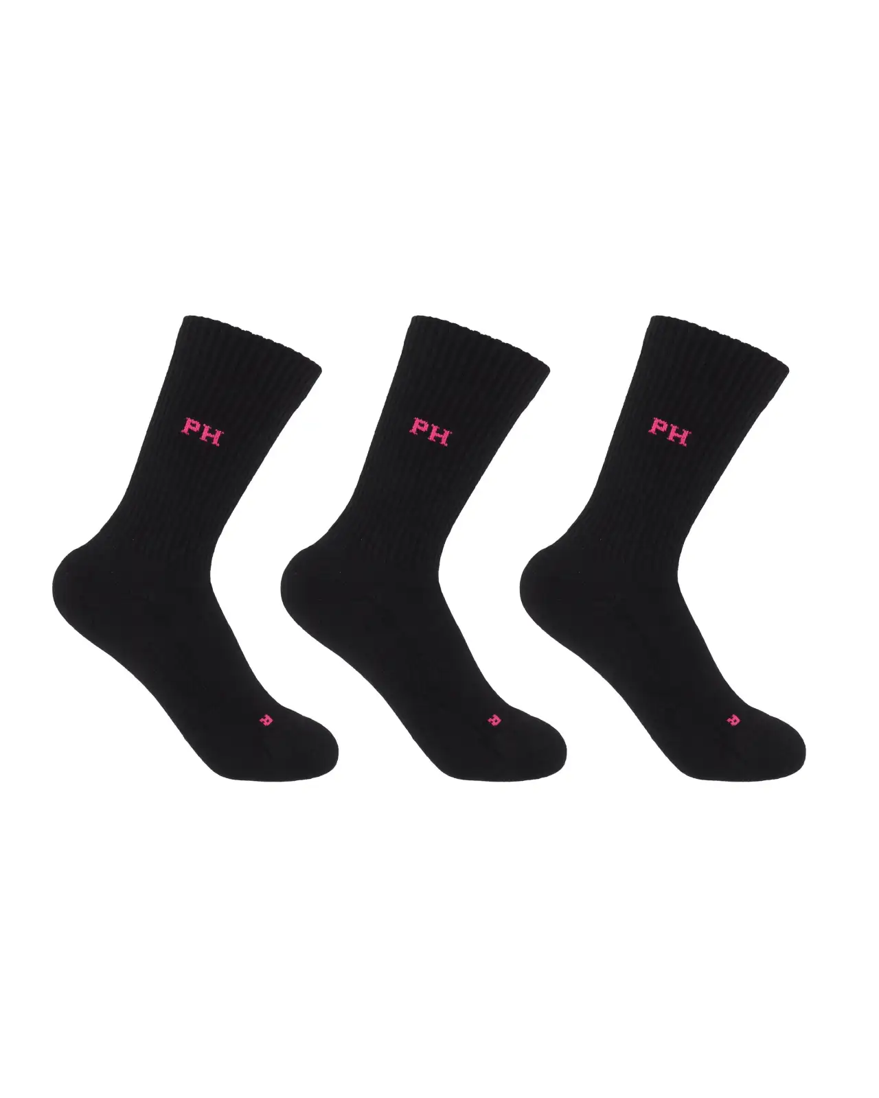 Women PEPER HAROW 3 Pack Essential Womens Sport Socks - Black £27.00