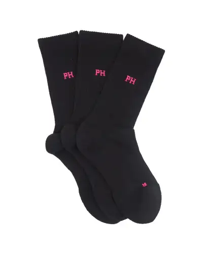 Women PEPER HAROW 3 Pack Essential Womens Sport Socks - Black £27.00