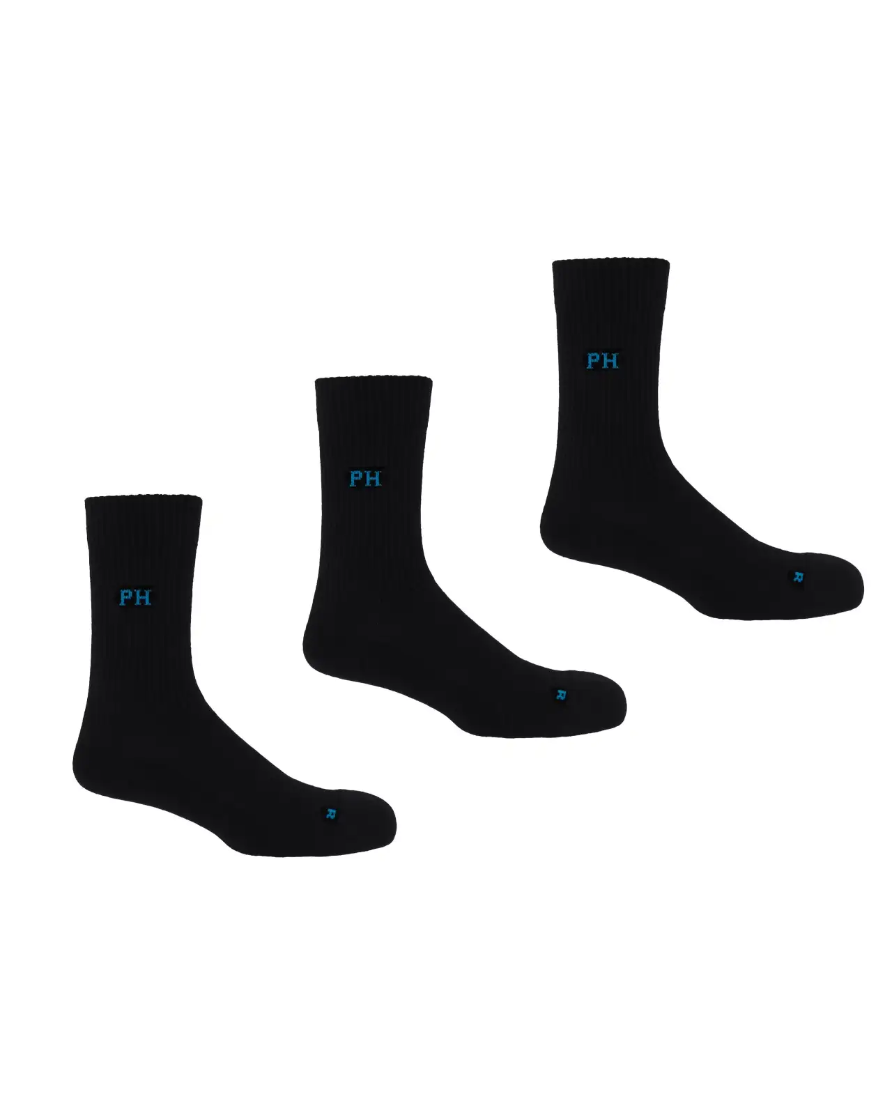 Men PEPER HAROW 3 Pack Essential Mens Sport Socks - Black £30.00