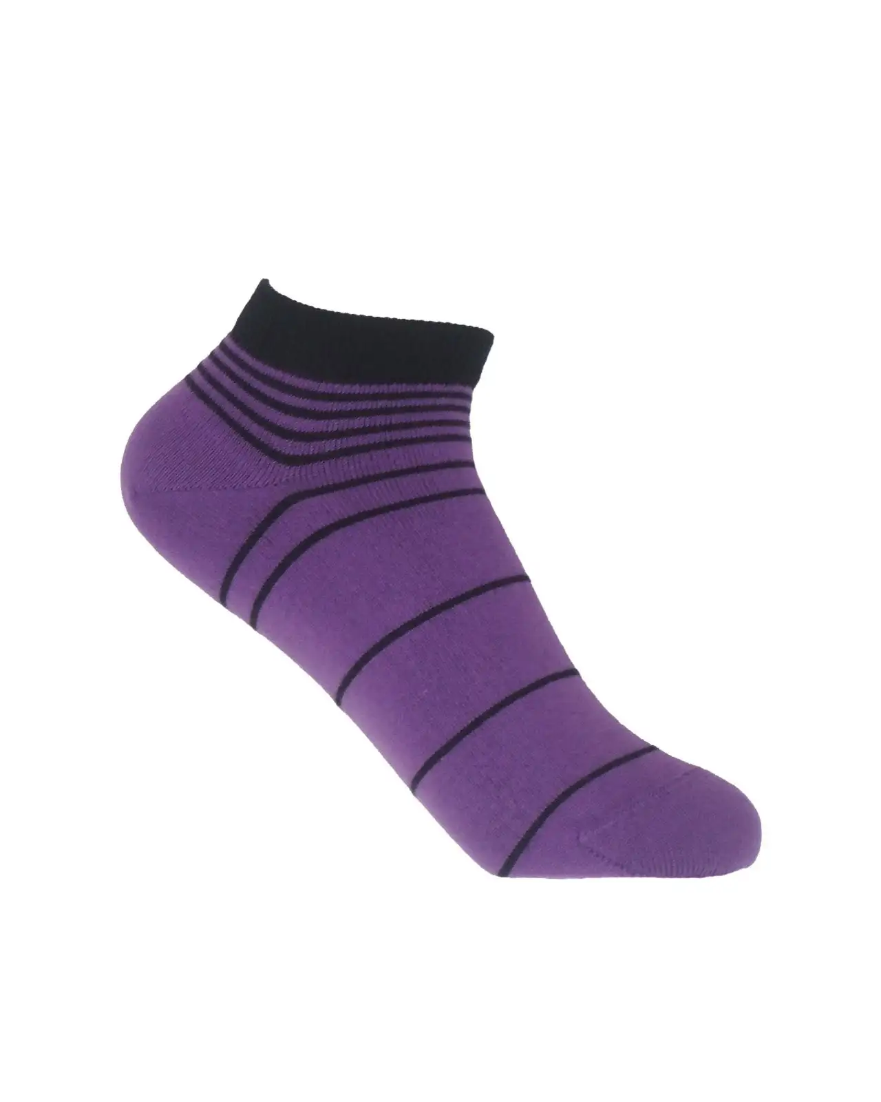 Women PEPER HAROW Retro Stripe Womens Trainer Socks - Purple £11.00