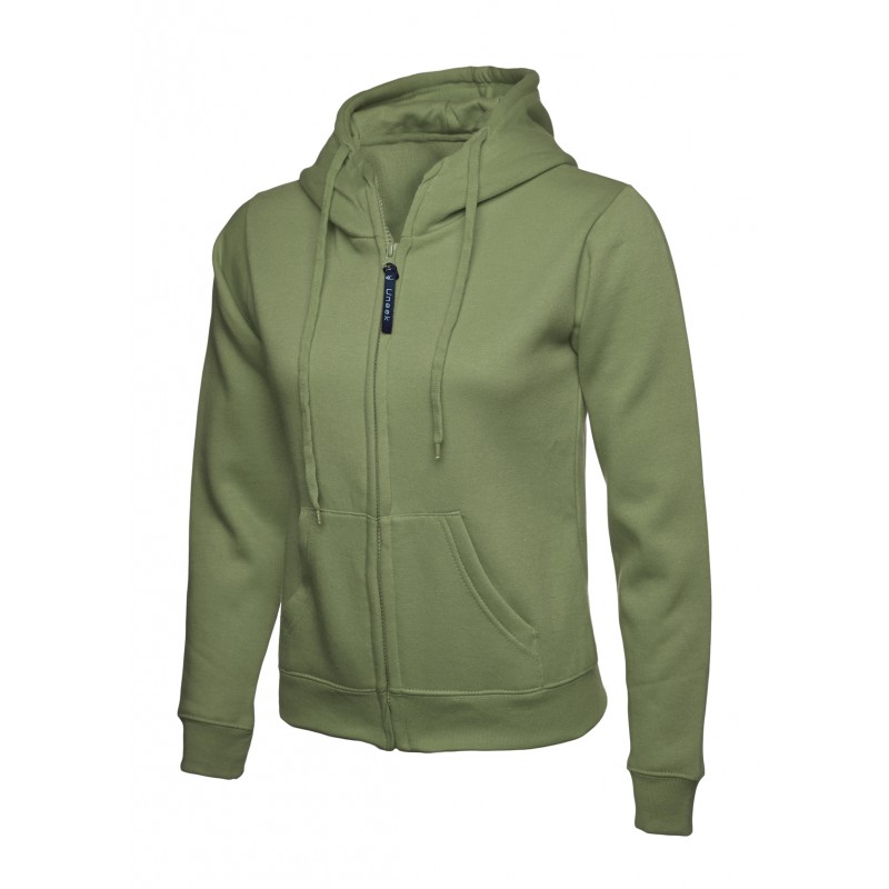 Sweatshirts Uneek Clothing Ladies Classic Full Zip Hooded Sweatshirt £34.00