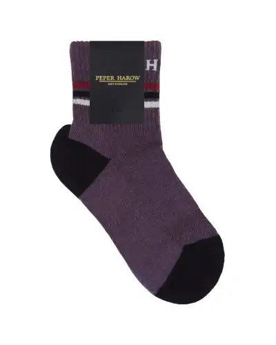 Women PEPER HAROW Quarter Crew Organic Womens Sport Socks - Mauve £13.00