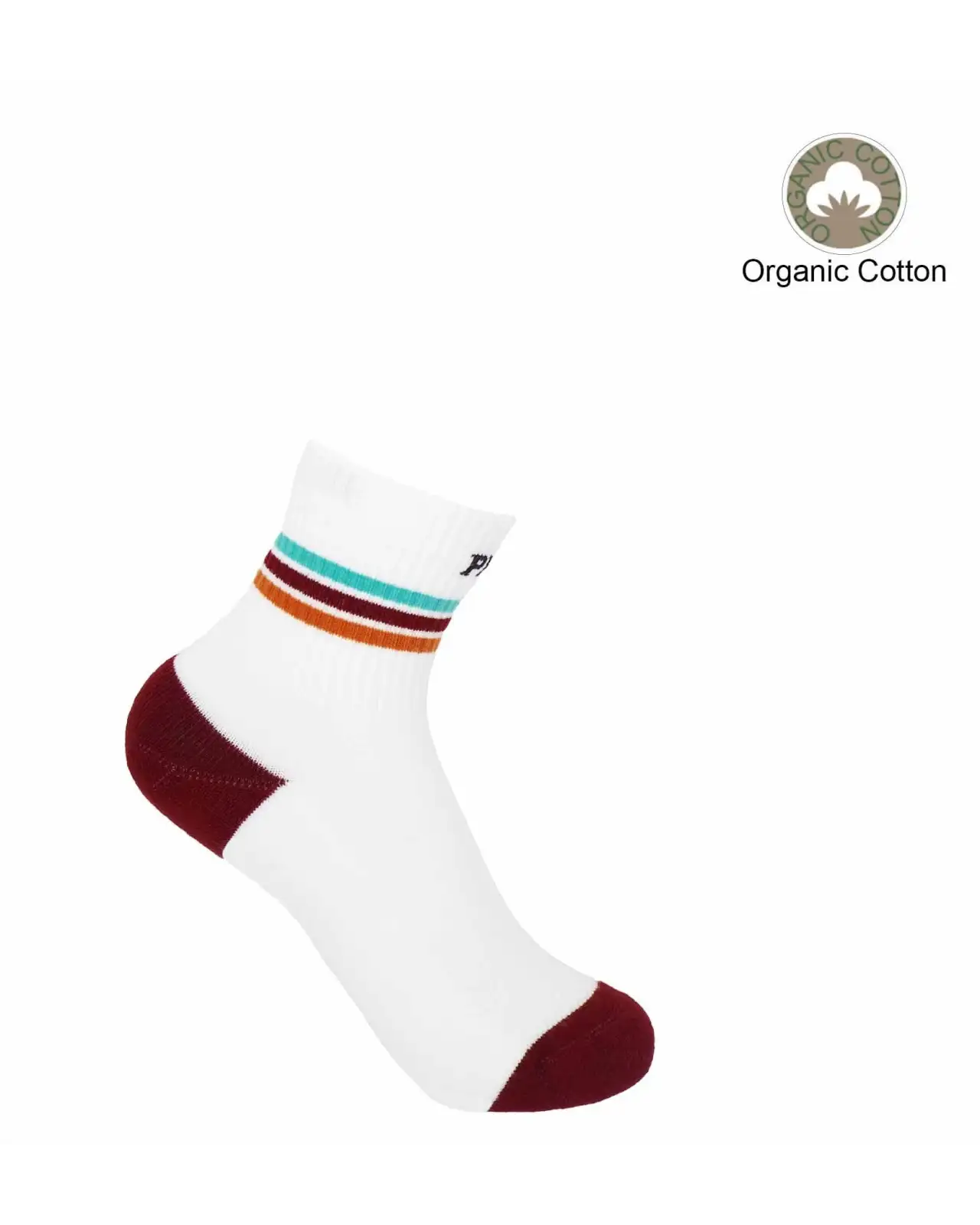 Women PEPER HAROW Quarter Crew Organic Womens Sport Socks - White £13.00