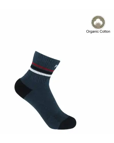 Women PEPER HAROW Quarter Crew Organic Womens Sport Socks - Navy £13.00