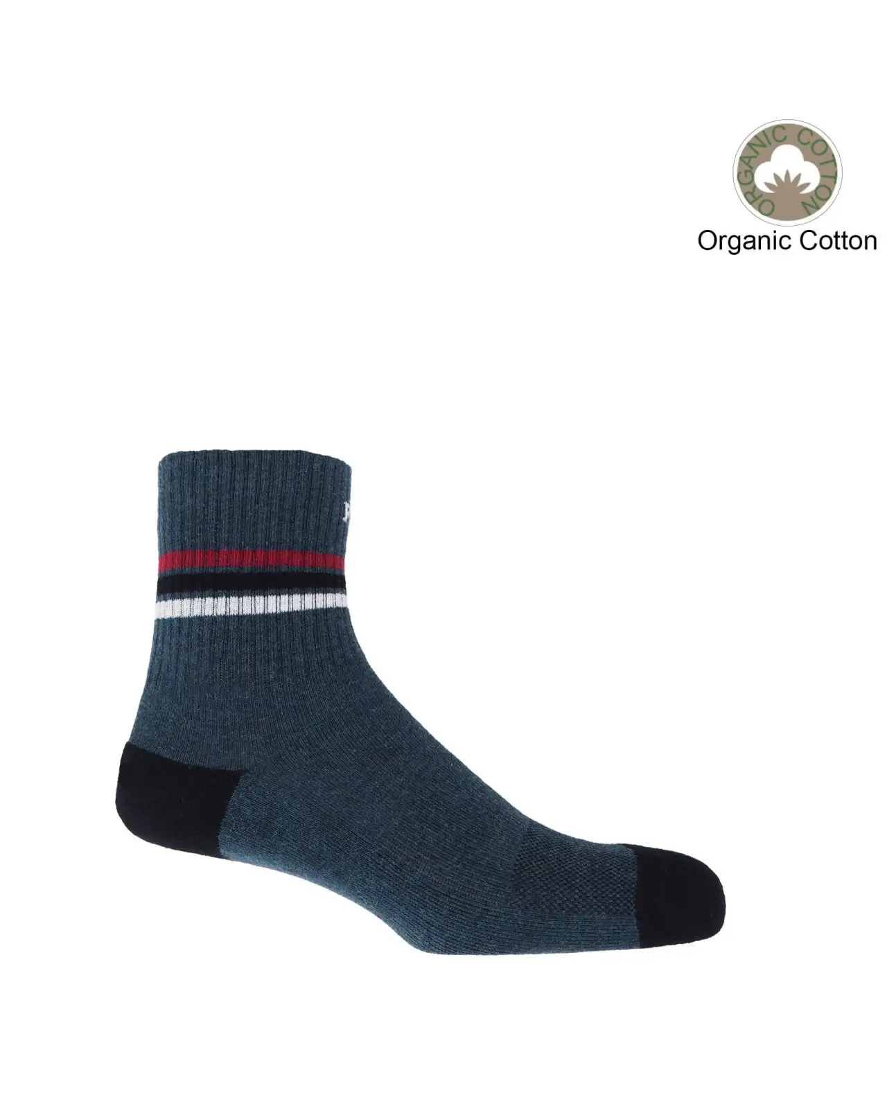 Men PEPER HAROW Quarter Crew Organic Mens Sport Socks - Navy £15.00