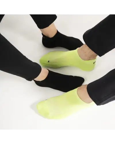 Women PEPER HAROW Organic Womens Trainer Sport Socks - Black £11.00