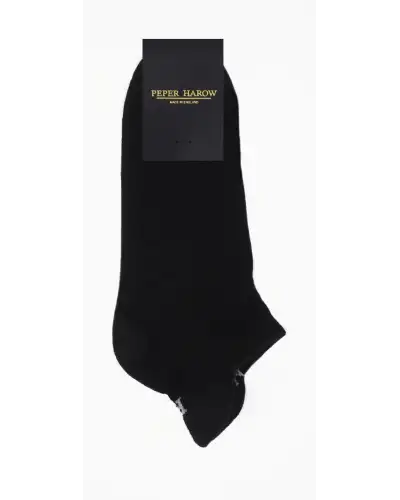 Men PEPER HAROW Organic Mens Trainer Sport Socks - Black £14.00