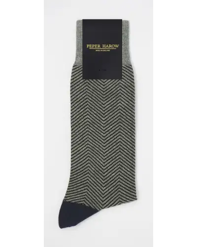 Men PEPER HAROW Lux Taylor Mens Socks - Grey £16.00