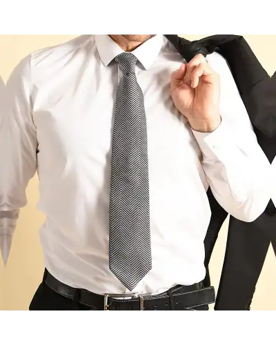 Men PEPER HAROW Lux Taylor Mens Ties - Grey £68.00