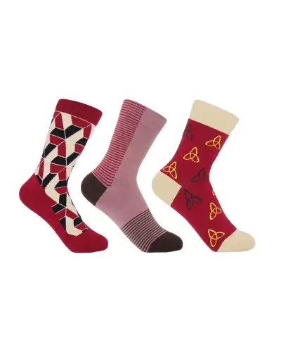 Women PEPER HAROW Womens Socks Bundle - Burgundy £38.00
