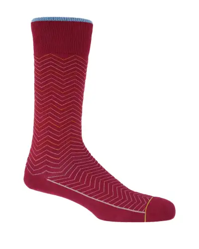 Men PEPER HAROW Mens Socks Bundle - Burgundy £45.00