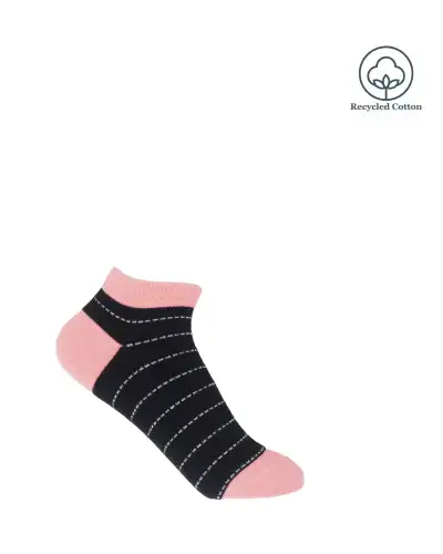 Women PEPER HAROW Dash Womens Trainer Socks - Black £11.00