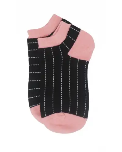 Women PEPER HAROW Dash Womens Trainer Socks - Black £11.00