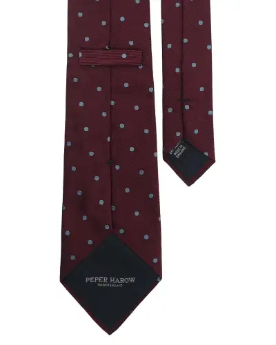 Gents LeadenhallUK Burgundy Pin Polka Tie Socks Mens Gift Box £77.00
