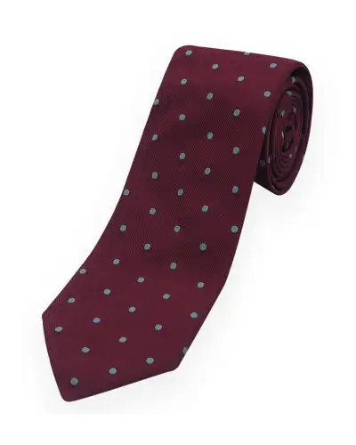 Gents LeadenhallUK Burgundy Pin Polka Tie Socks Mens Gift Box £77.00