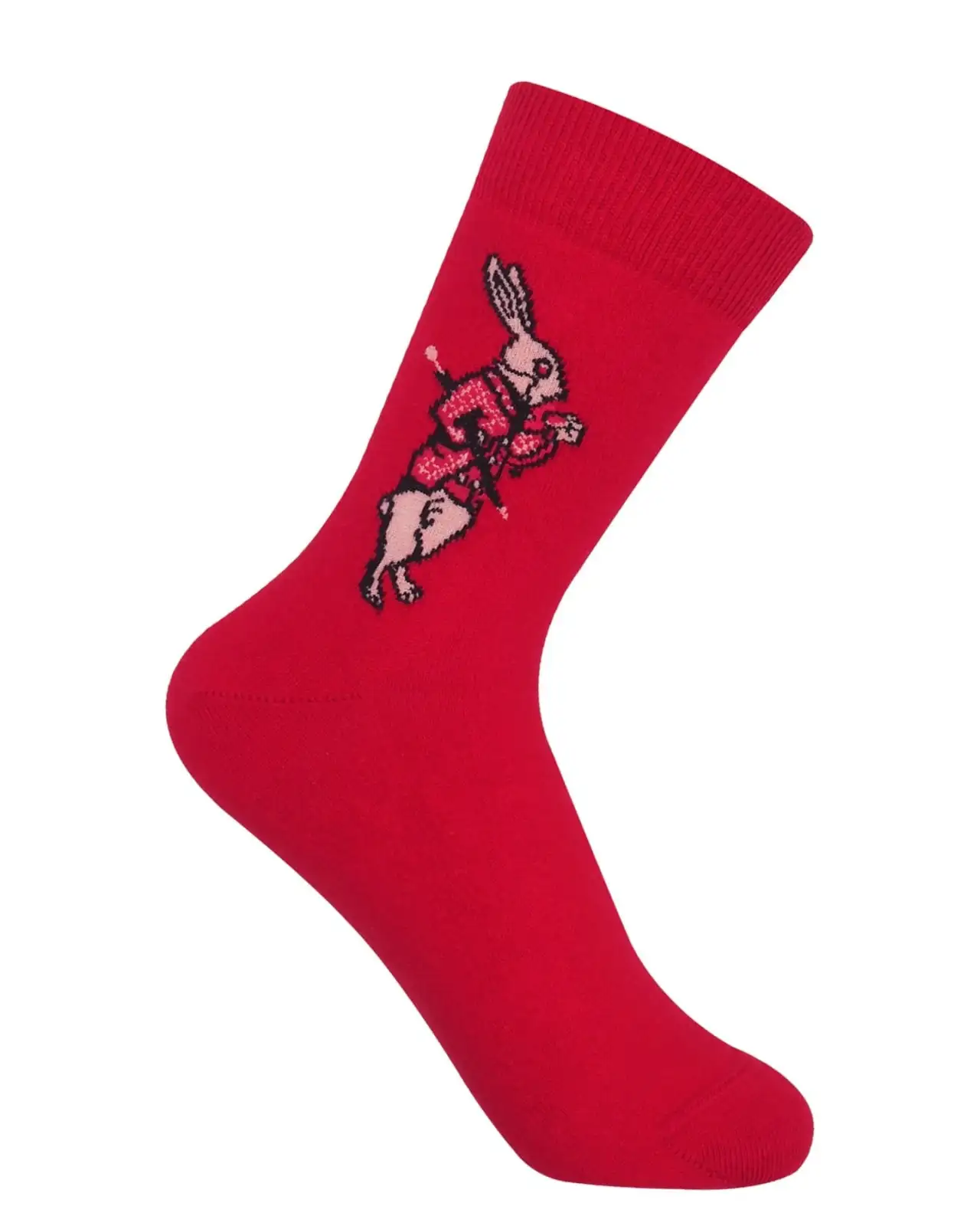 Women PEPER HAROW Alices Adventures In Wonderland Womens Socks - White Rabbit £15.00