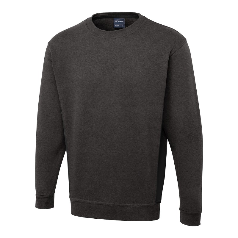 Sweatshirts Uneek Clothing Two Tone Crew New Sweatshirt £34.00