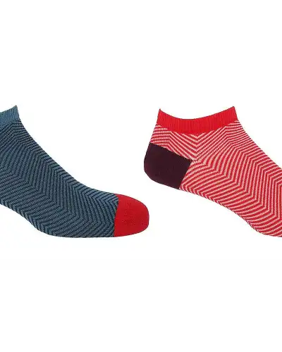 Men PEPER HAROW Lux Taylor Mens Trainer Socks Bundle - Blue Red £18.00