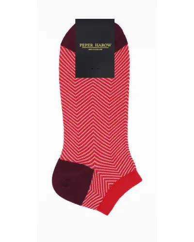 Men PEPER HAROW Lux Taylor Mens Trainer Socks Bundle - Blue Red £18.00