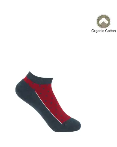 Women PEPER HAROW Polka Womens Organic Trainer Socks - Denim £11.00