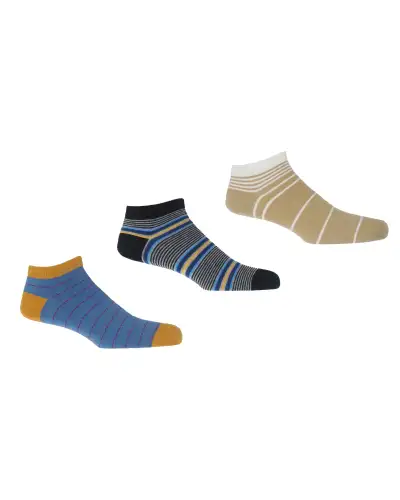 Mens Trainer Socks Bundle - Dash Multistripe Retro | PEPER HAROW PH 8008806400174 Men Sock