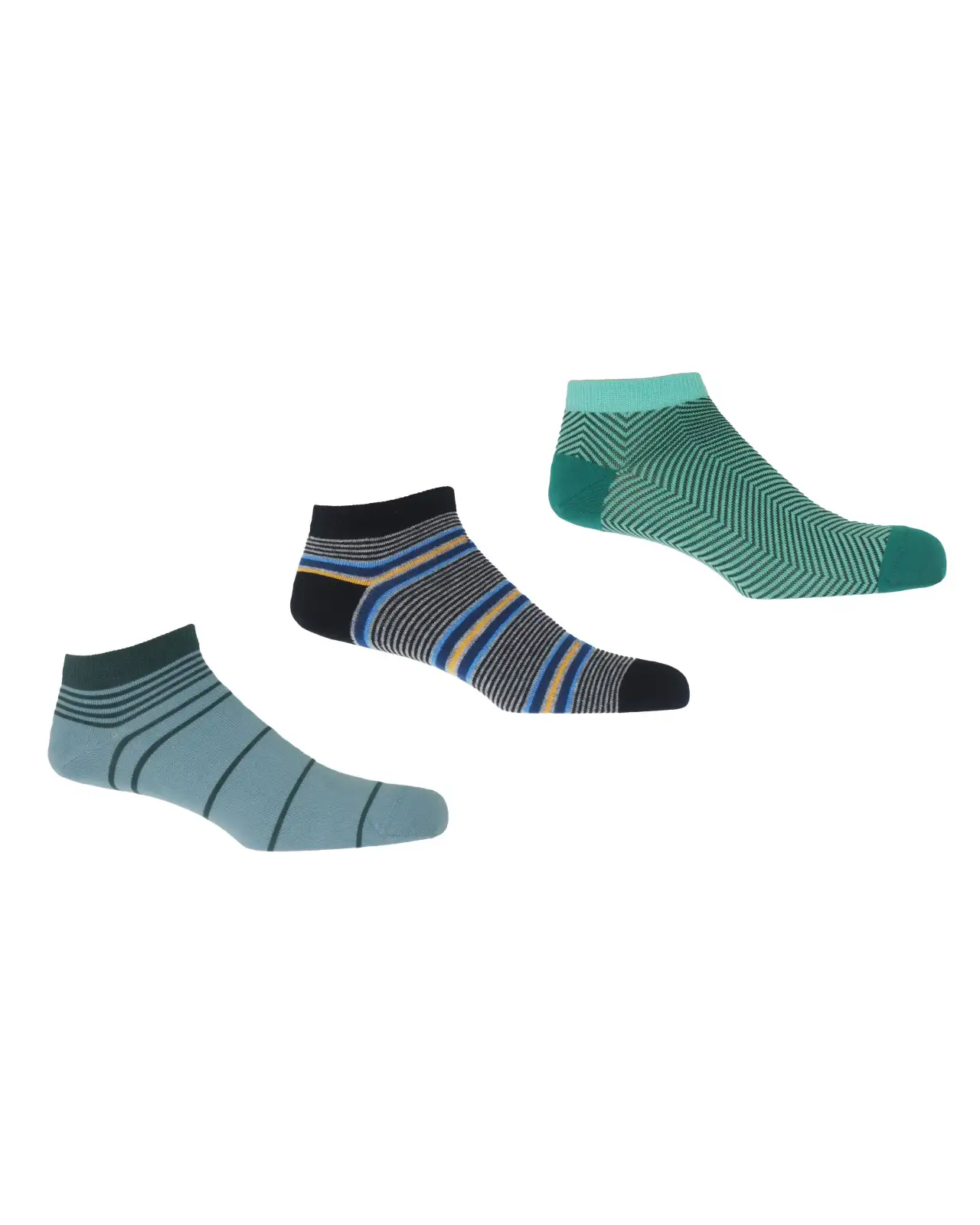 Men PEPER HAROW Mens Trainer Socks Bundle - Retro Multistripe Lux £29.00