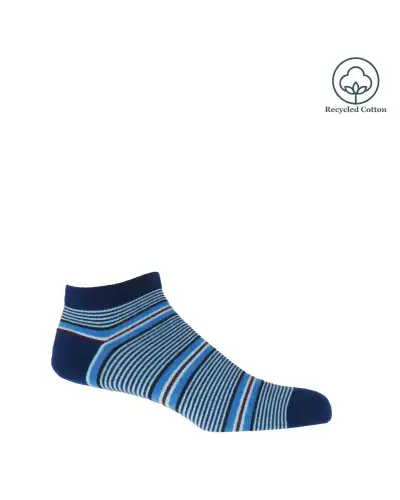 Men PEPER HAROW Mens Trainer Socks Bundle - Multistripe Retro Dash £28.00