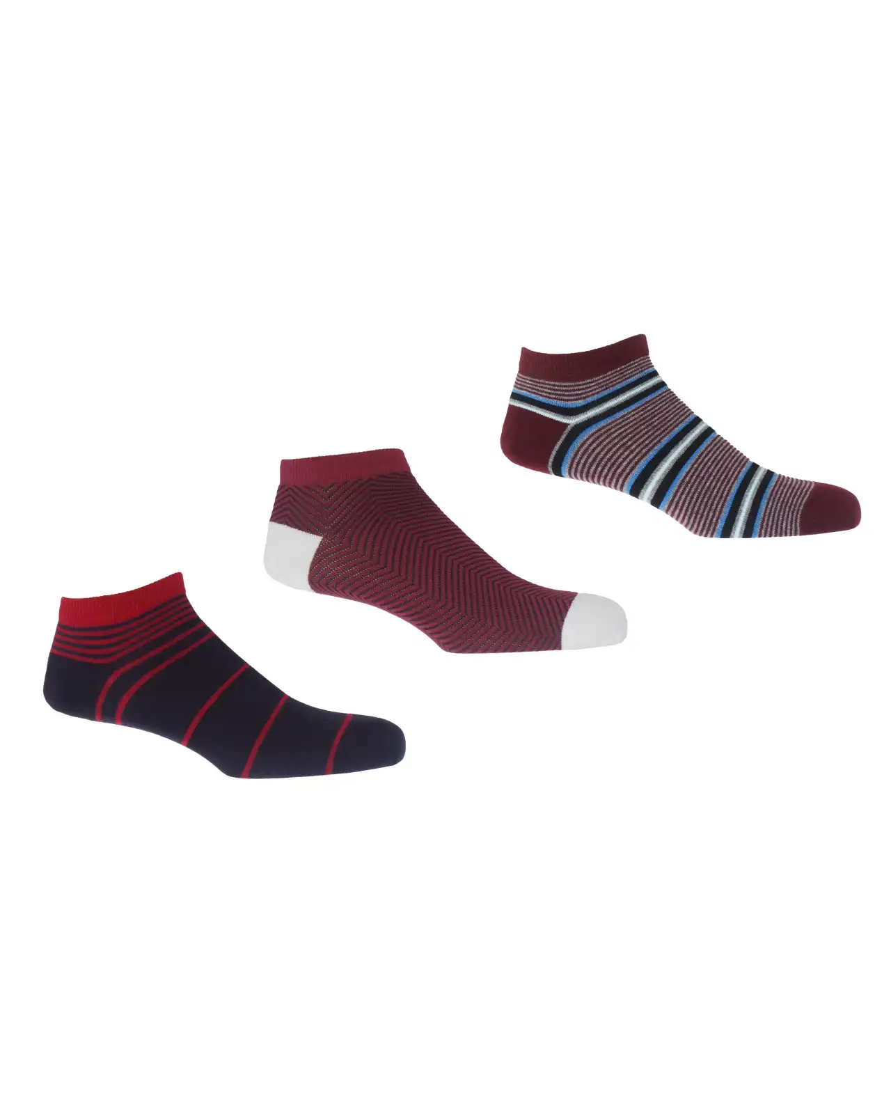 Men PEPER HAROW Mens Trainer Socks Bundle - Lux Retro Multistripe £29.00