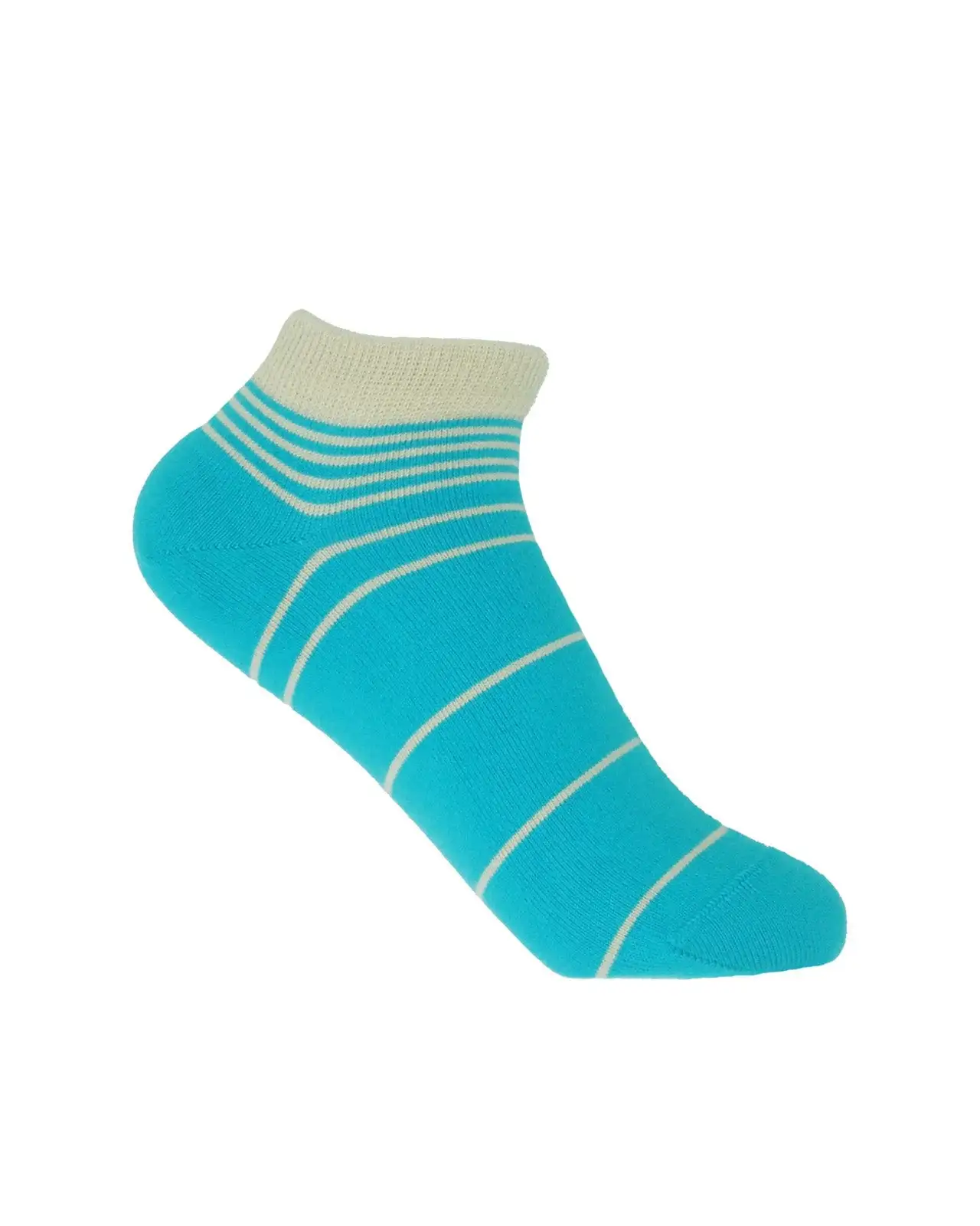 Women PEPER HAROW Retro Stripe Womens Trainer Socks - Blue £11.00